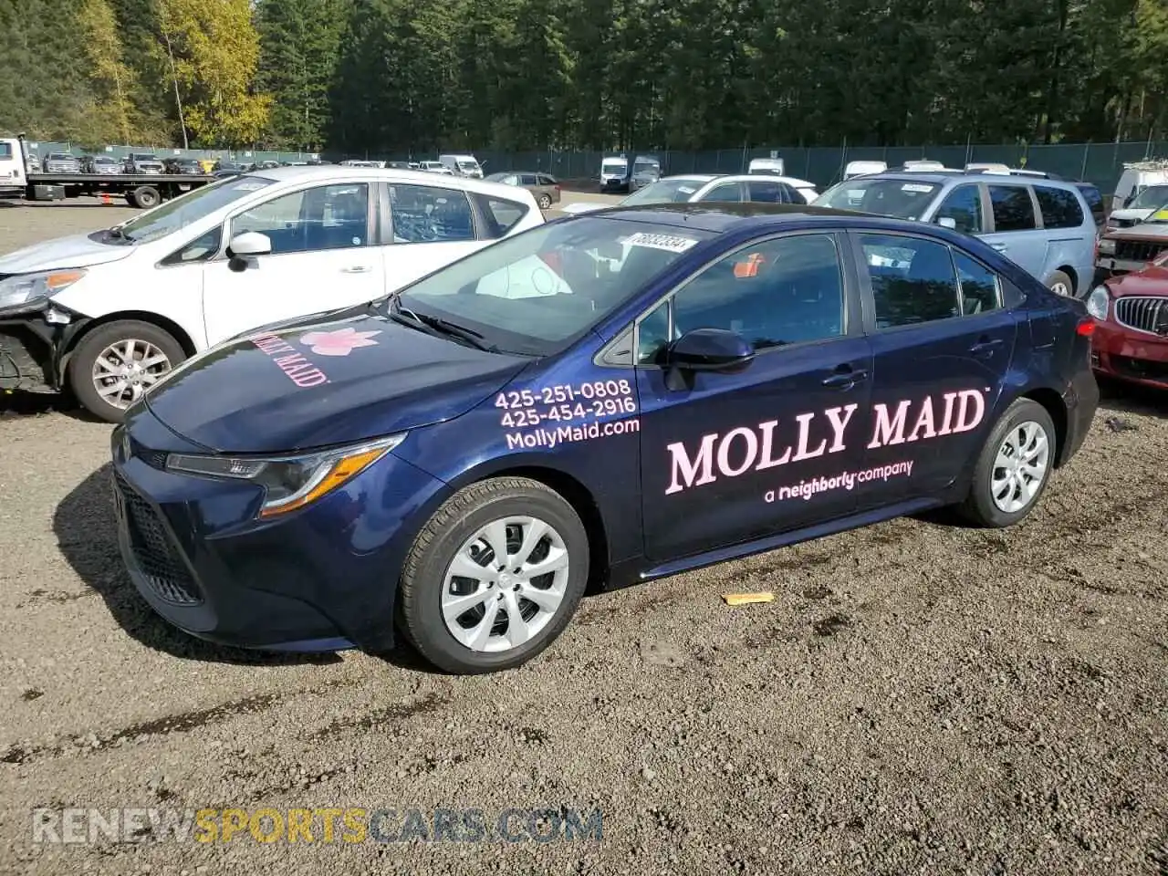 1 Photograph of a damaged car 5YFEPMAE2MP196778 TOYOTA COROLLA 2021