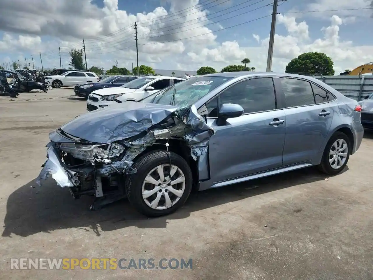 1 Photograph of a damaged car 5YFEPMAE2MP203101 TOYOTA COROLLA 2021