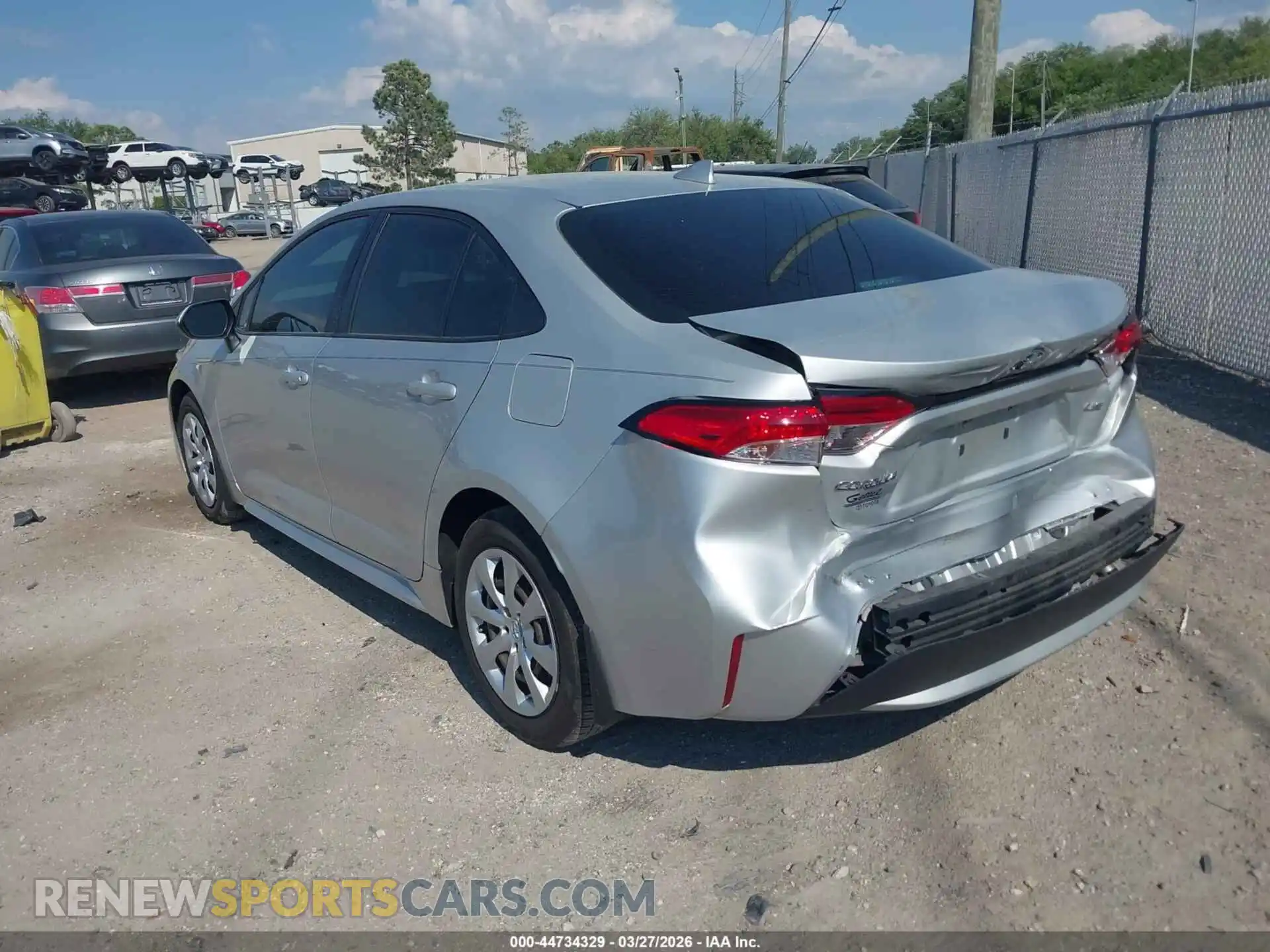 3 Photograph of a damaged car 5YFEPMAE2MP212560 TOYOTA COROLLA 2021