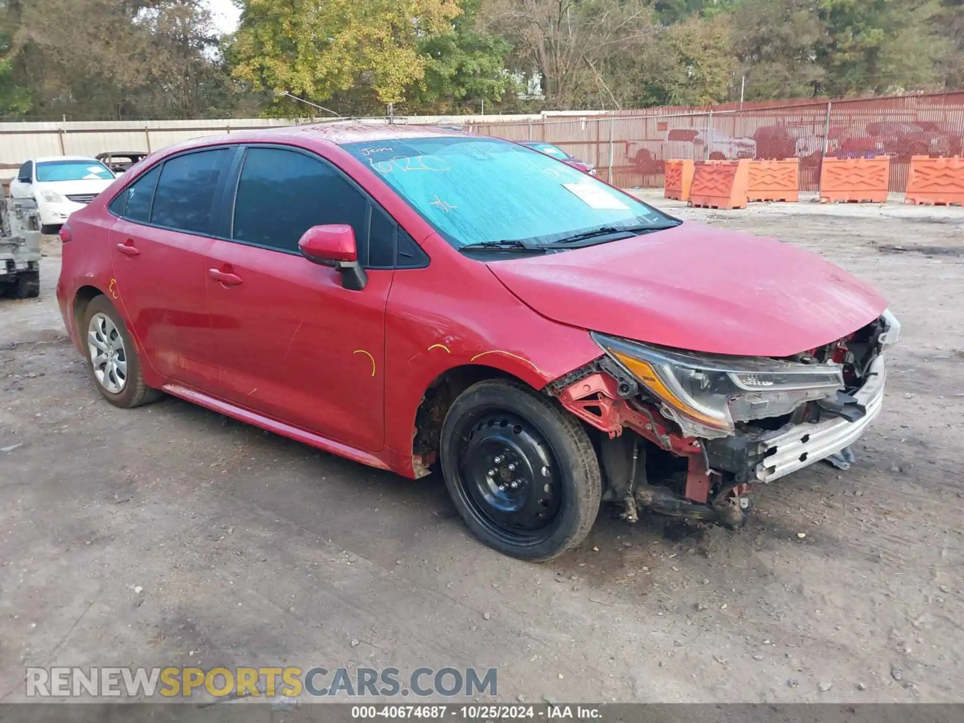 1 Photograph of a damaged car 5YFEPMAE2MP215944 TOYOTA COROLLA 2021