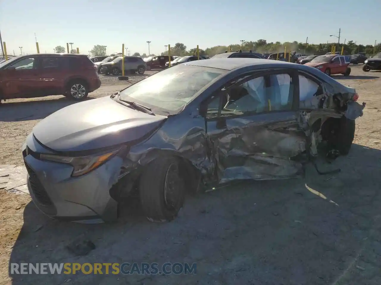 1 Photograph of a damaged car 5YFEPMAE2MP218472 TOYOTA COROLLA 2021