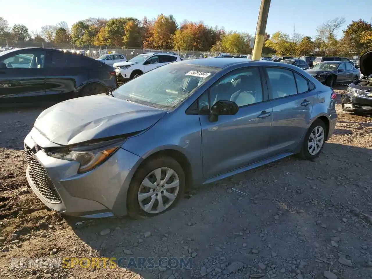 1 Photograph of a damaged car 5YFEPMAE2MP222232 TOYOTA COROLLA 2021