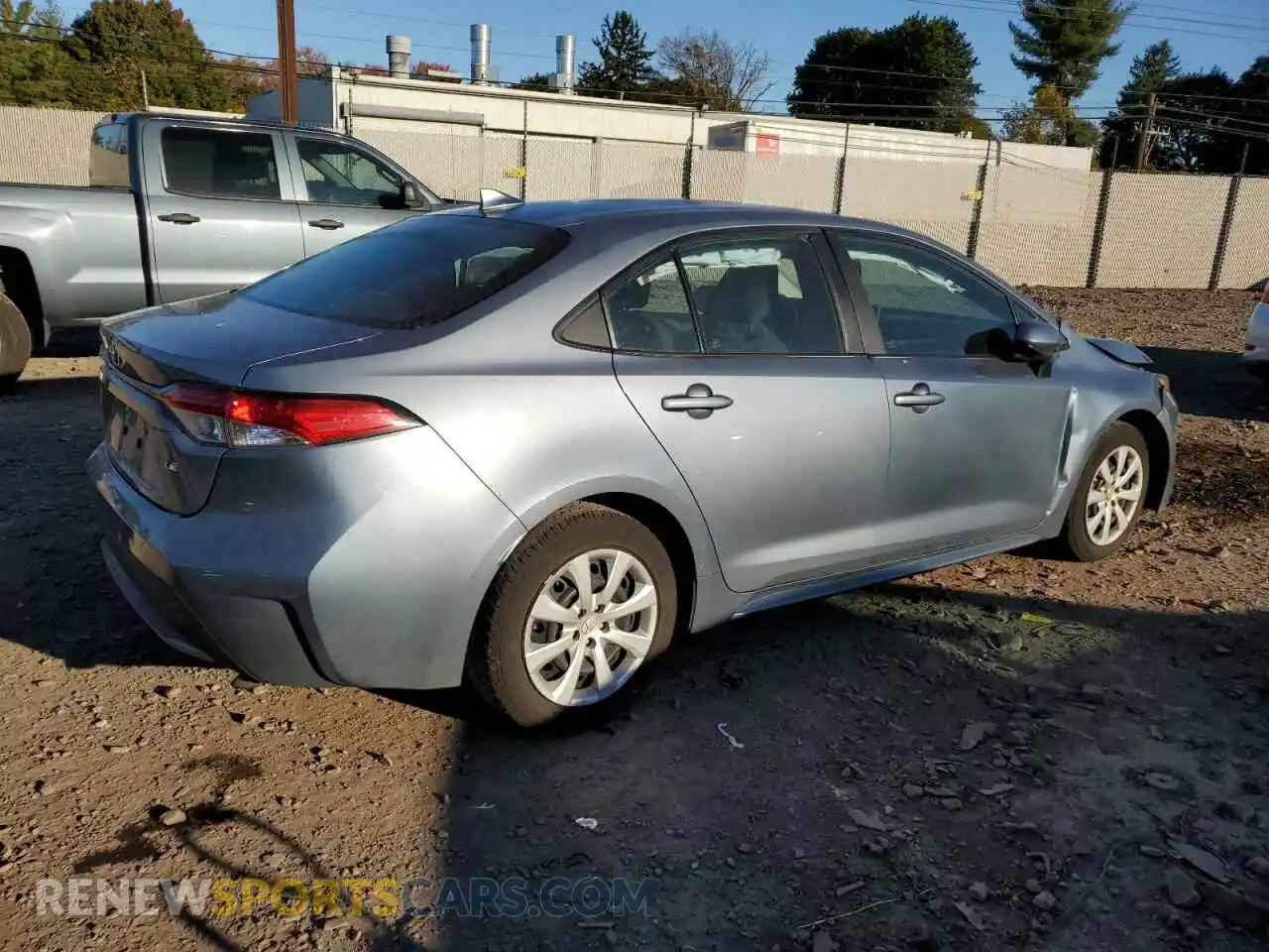 3 Photograph of a damaged car 5YFEPMAE2MP222232 TOYOTA COROLLA 2021