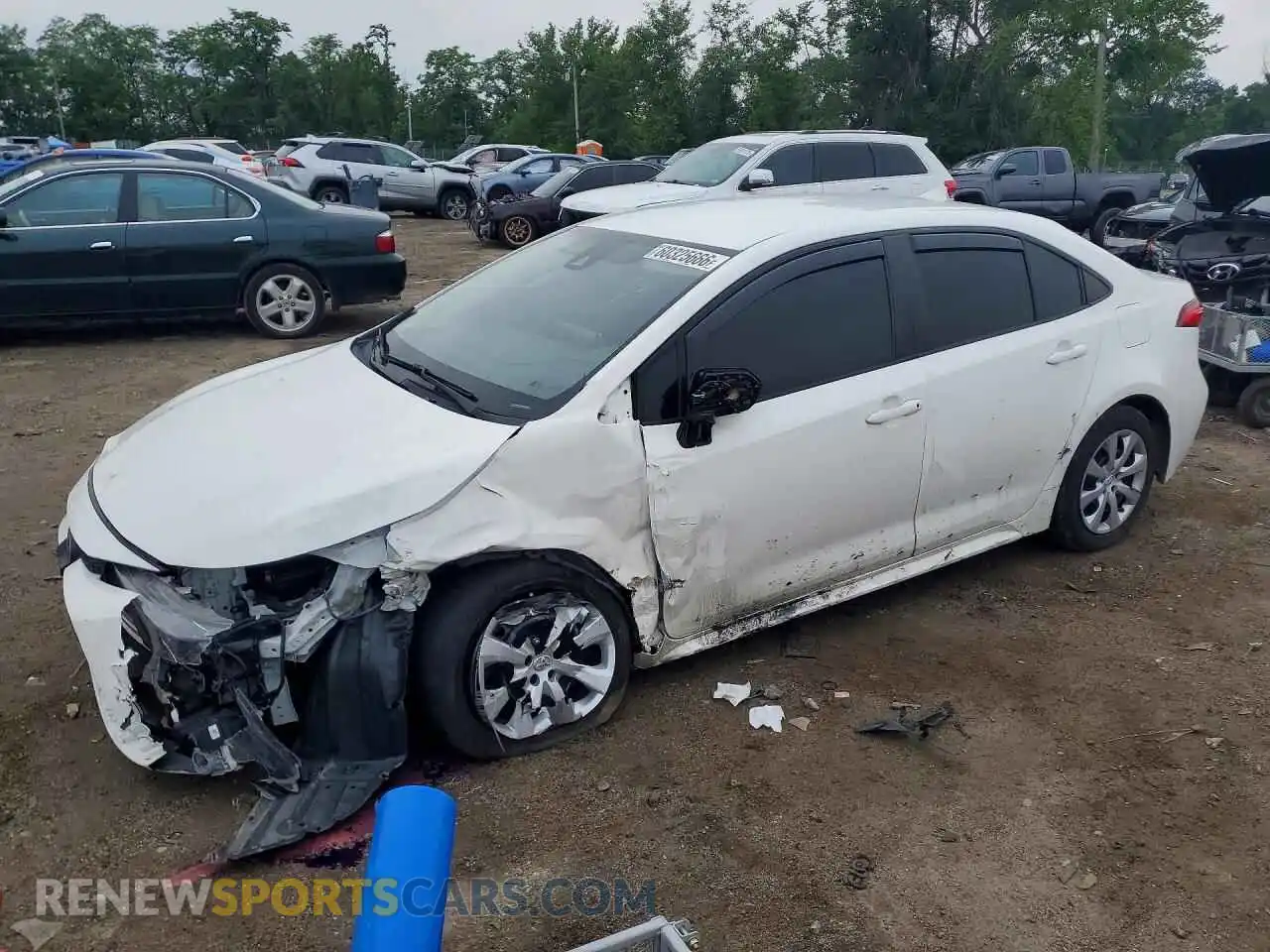 1 Photograph of a damaged car 5YFEPMAE2MP222599 TOYOTA COROLLA 2021