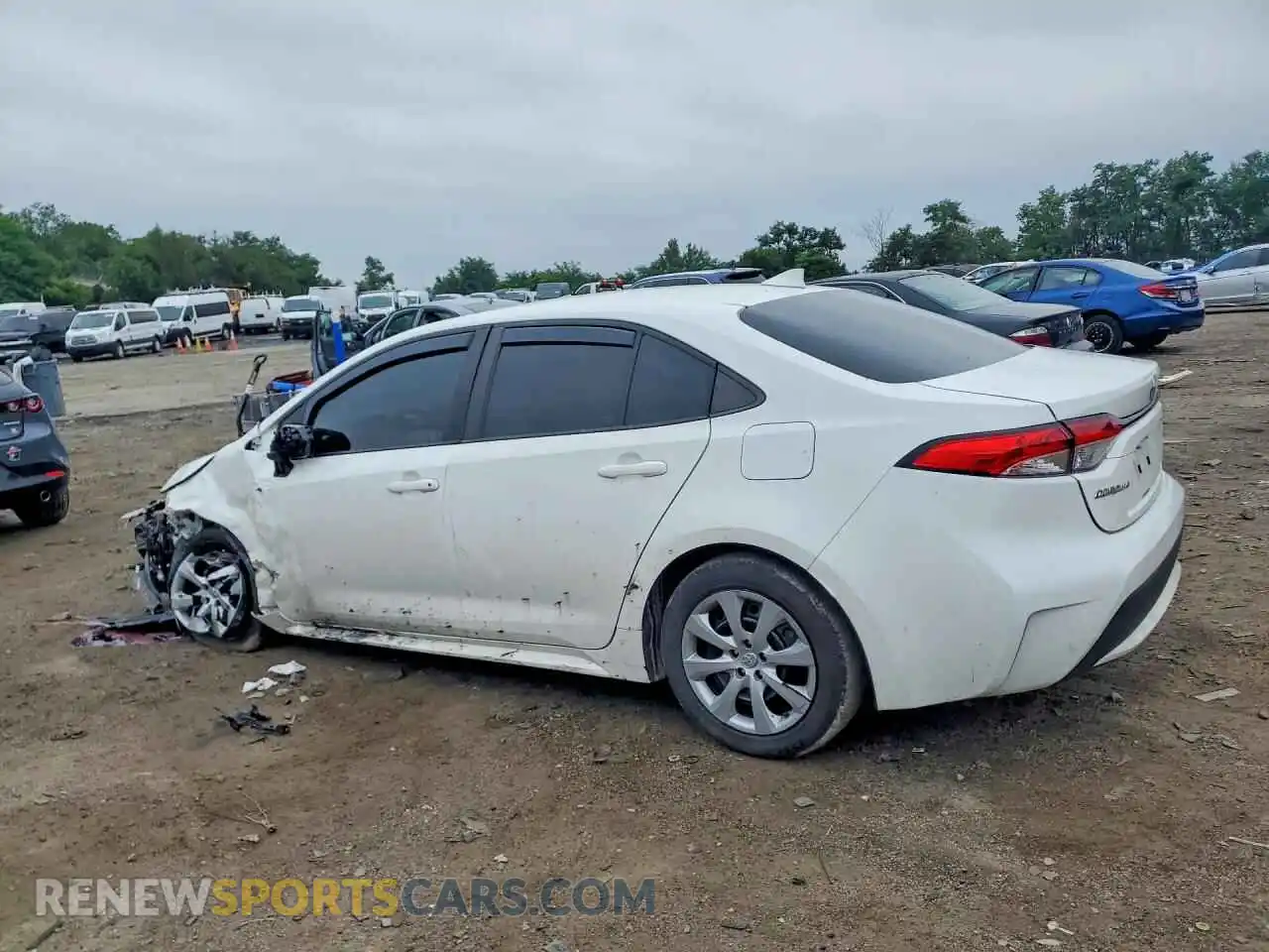 2 Photograph of a damaged car 5YFEPMAE2MP222599 TOYOTA COROLLA 2021