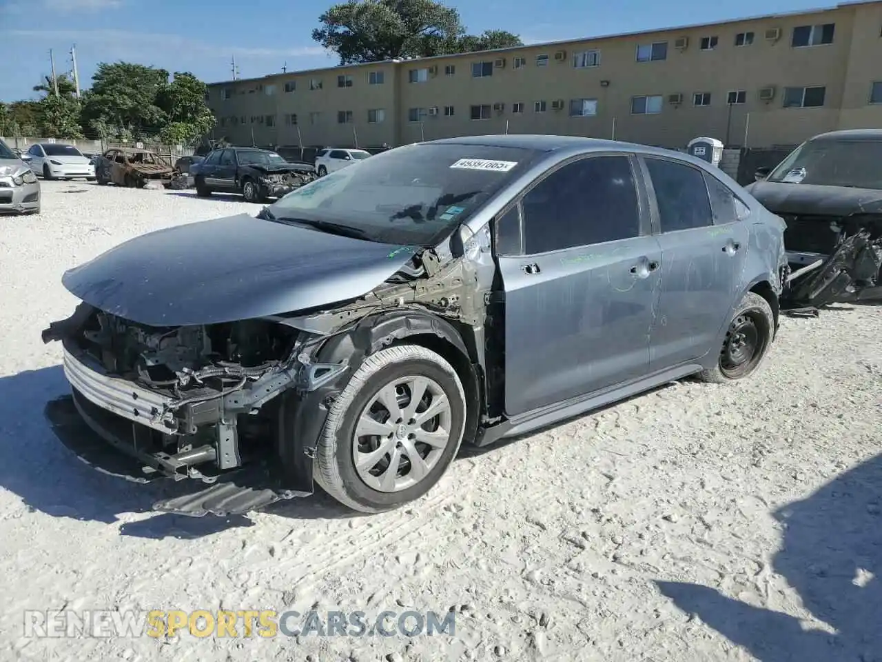 1 Photograph of a damaged car 5YFEPMAE2MP228984 TOYOTA COROLLA 2021