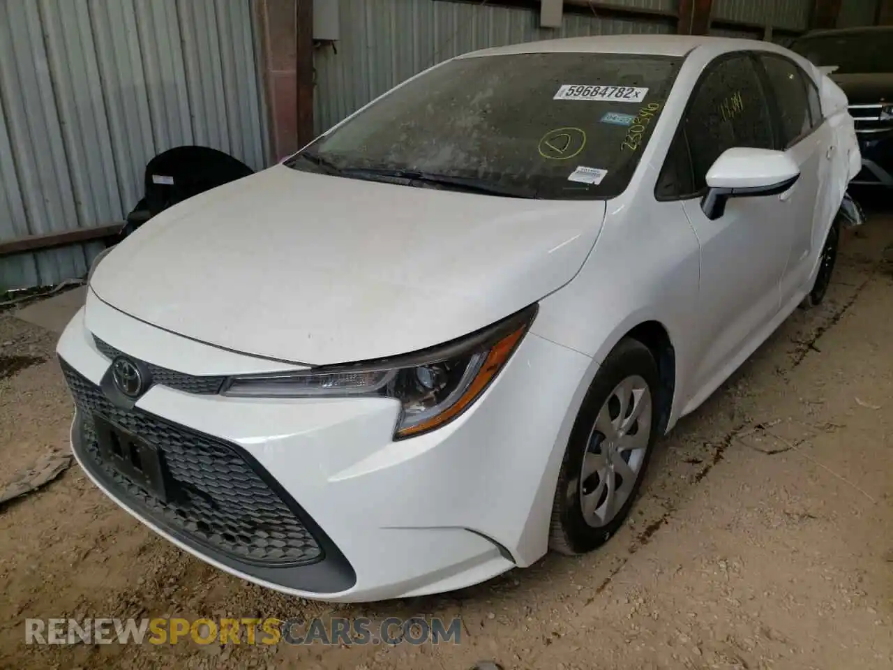 2 Photograph of a damaged car 5YFEPMAE2MP230346 TOYOTA COROLLA 2021