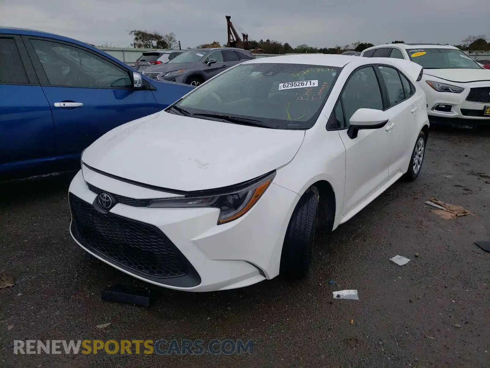 2 Photograph of a damaged car 5YFEPMAE2MP233134 TOYOTA COROLLA 2021