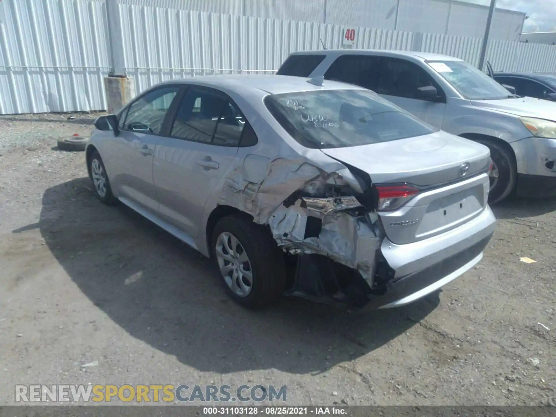 3 Photograph of a damaged car 5YFEPMAE2MP234946 TOYOTA COROLLA 2021
