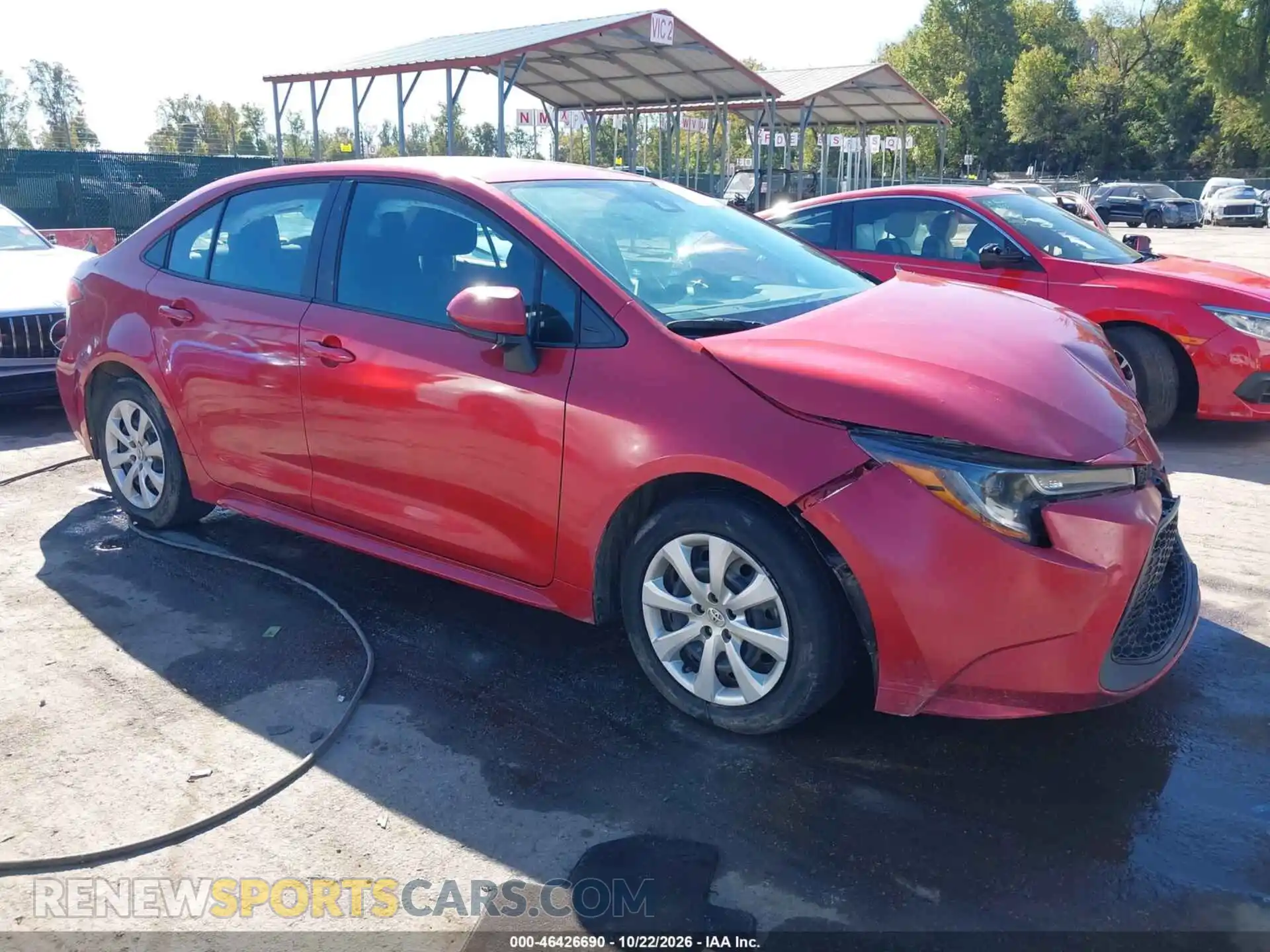 1 Фотография поврежденного автомобиля 5YFEPMAE2MP236521 TOYOTA COROLLA 2021