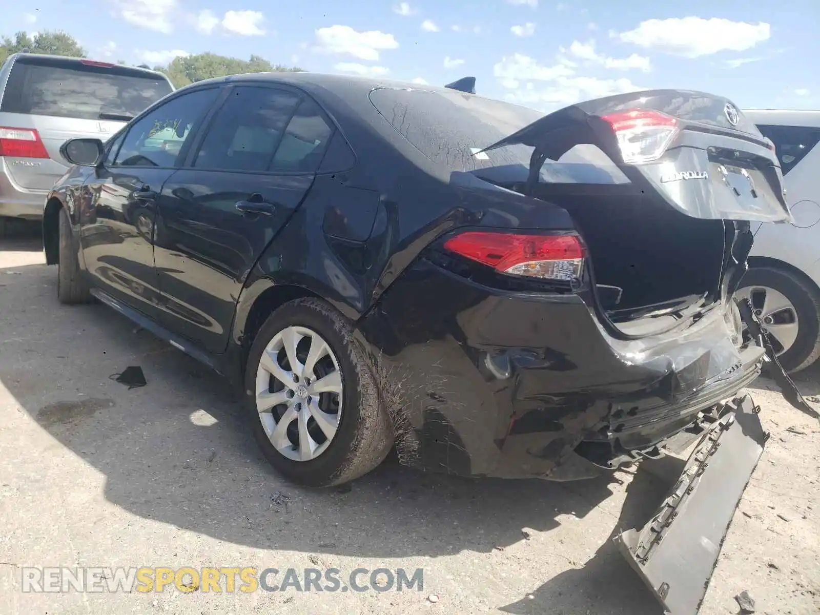 3 Photograph of a damaged car 5YFEPMAE2MP242058 TOYOTA COROLLA 2021