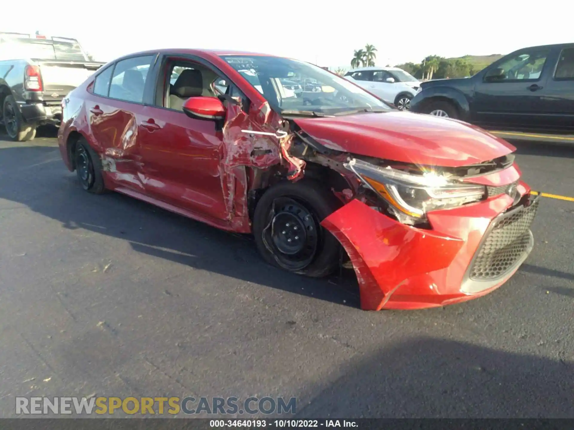 1 Photograph of a damaged car 5YFEPMAE2MP242187 TOYOTA COROLLA 2021