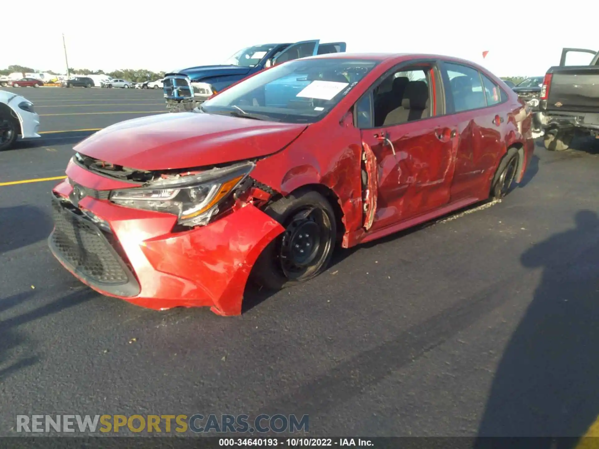 2 Photograph of a damaged car 5YFEPMAE2MP242187 TOYOTA COROLLA 2021