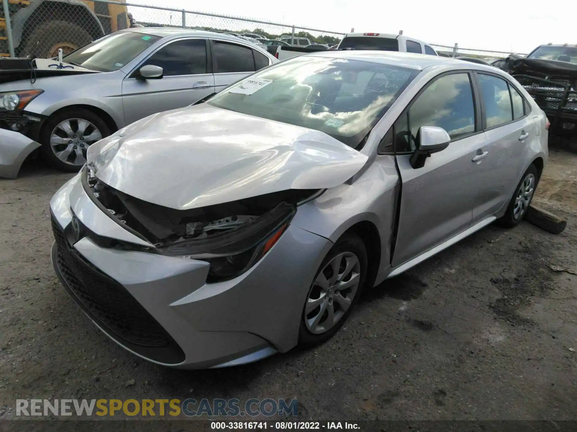 2 Photograph of a damaged car 5YFEPMAE2MP242609 TOYOTA COROLLA 2021