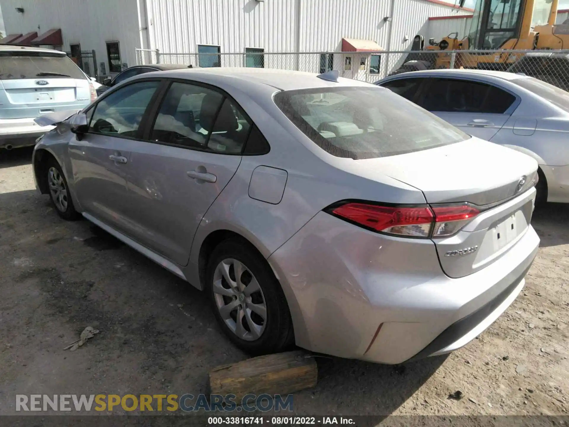 3 Photograph of a damaged car 5YFEPMAE2MP242609 TOYOTA COROLLA 2021