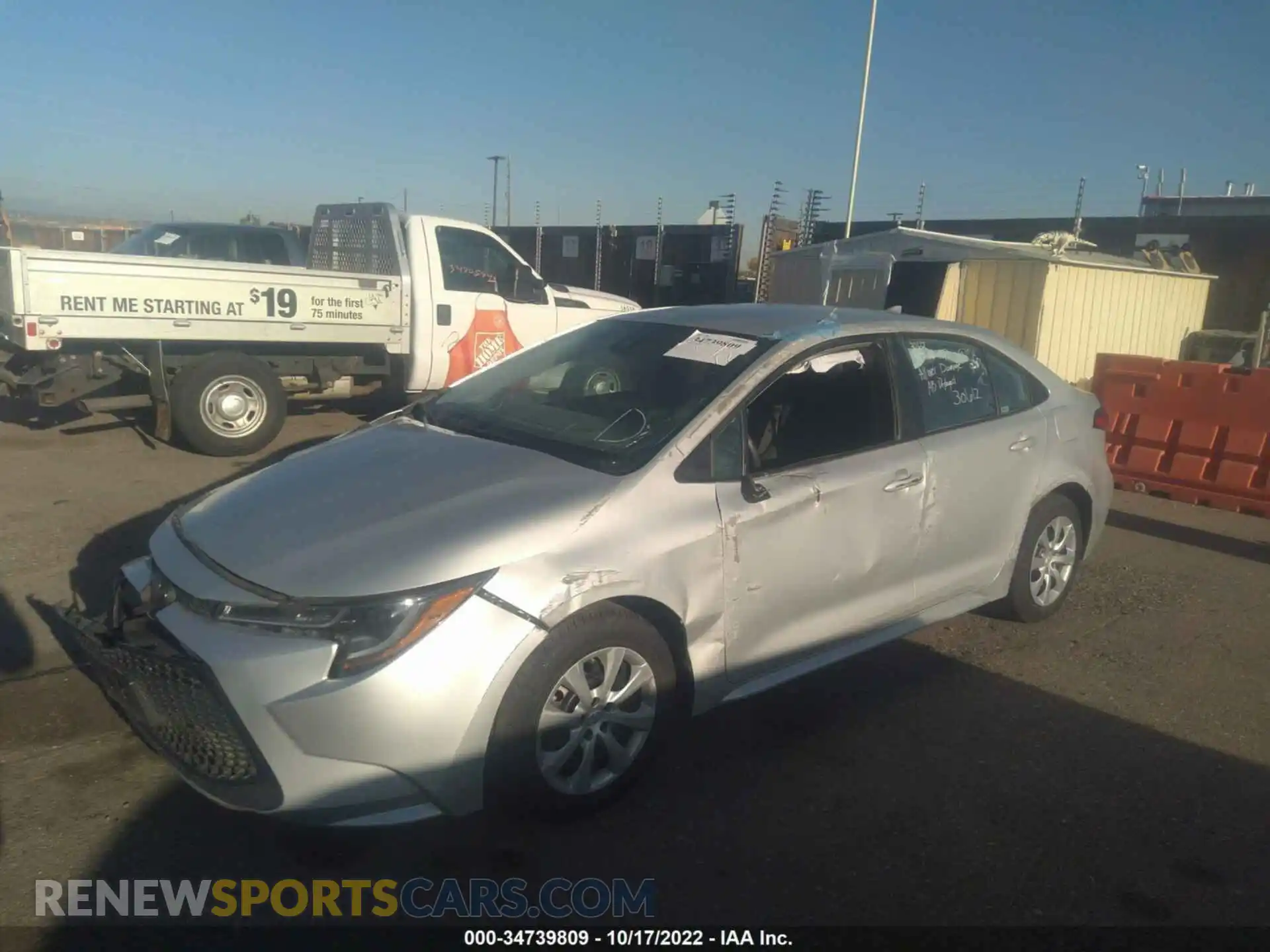 2 Photograph of a damaged car 5YFEPMAE2MP244277 TOYOTA COROLLA 2021