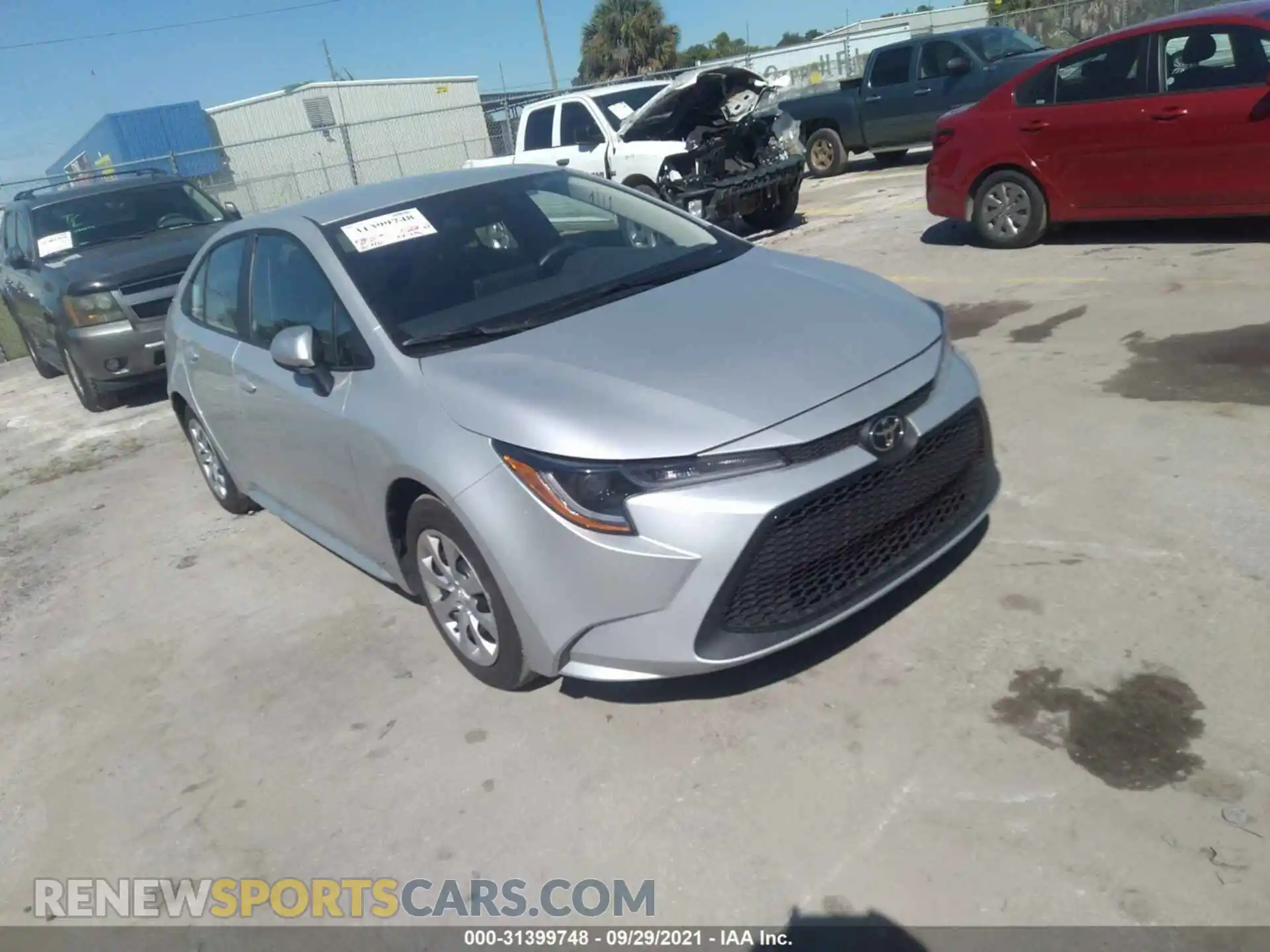 1 Photograph of a damaged car 5YFEPMAE2MP246871 TOYOTA COROLLA 2021
