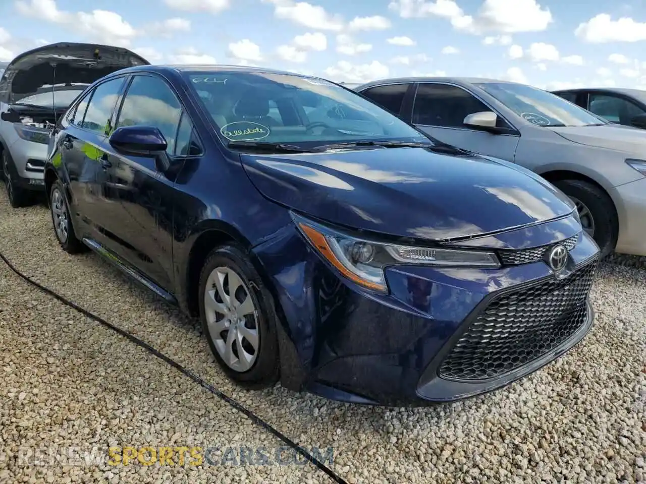 1 Photograph of a damaged car 5YFEPMAE2MP252380 TOYOTA COROLLA 2021