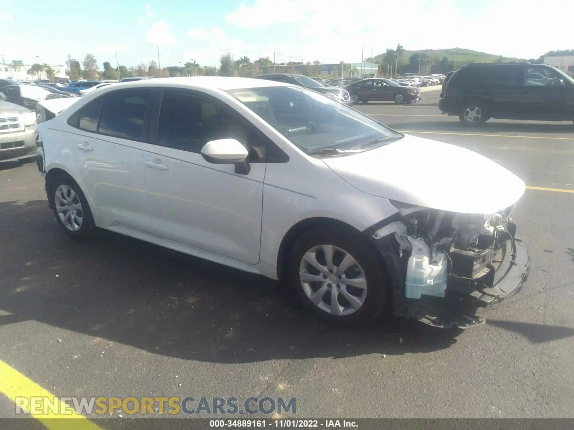 1 Photograph of a damaged car 5YFEPMAE2MP253836 TOYOTA COROLLA 2021
