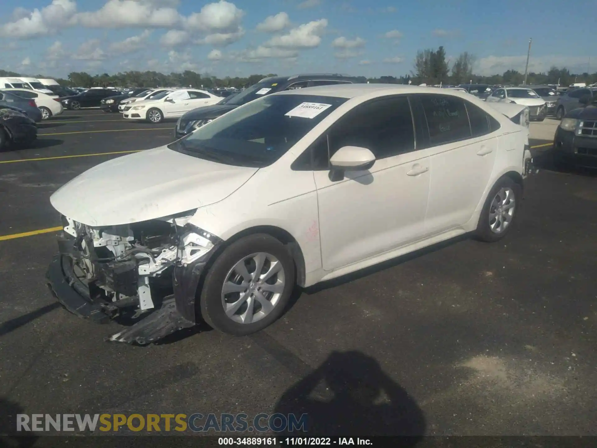 2 Photograph of a damaged car 5YFEPMAE2MP253836 TOYOTA COROLLA 2021