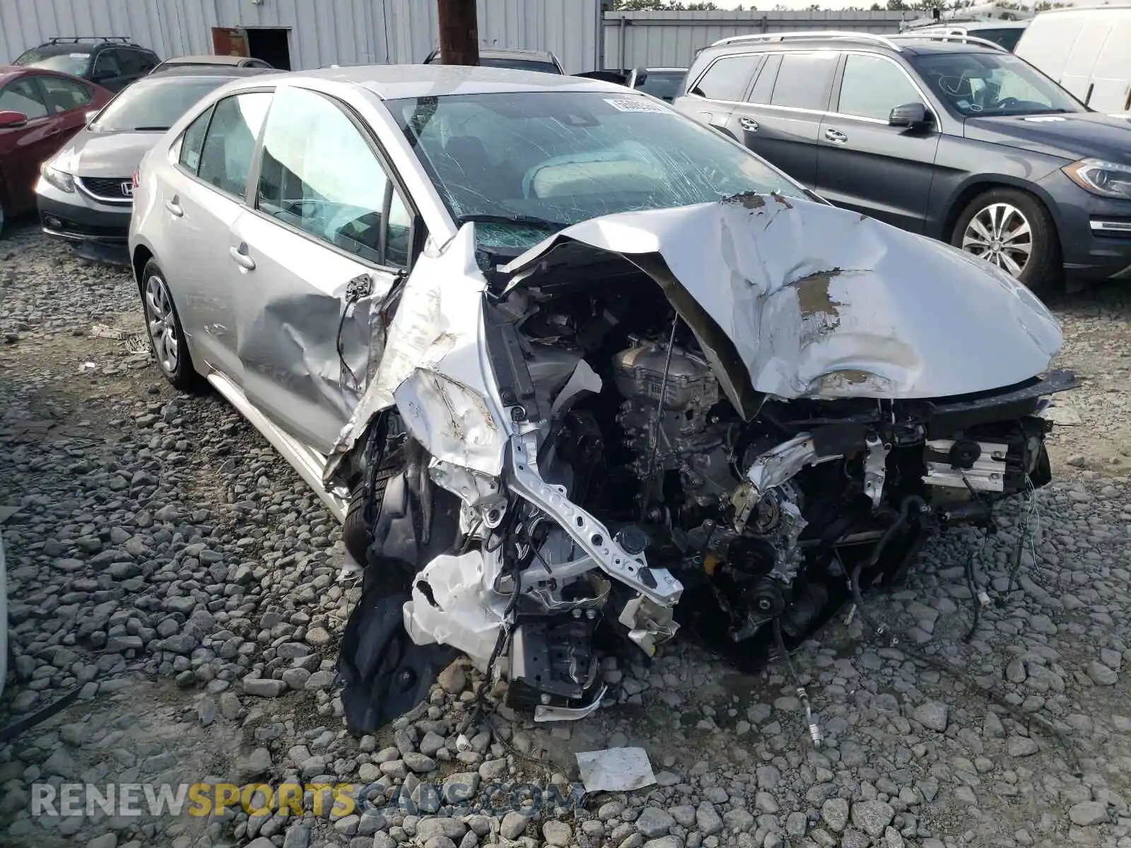 1 Photograph of a damaged car 5YFEPMAE2MP256039 TOYOTA COROLLA 2021