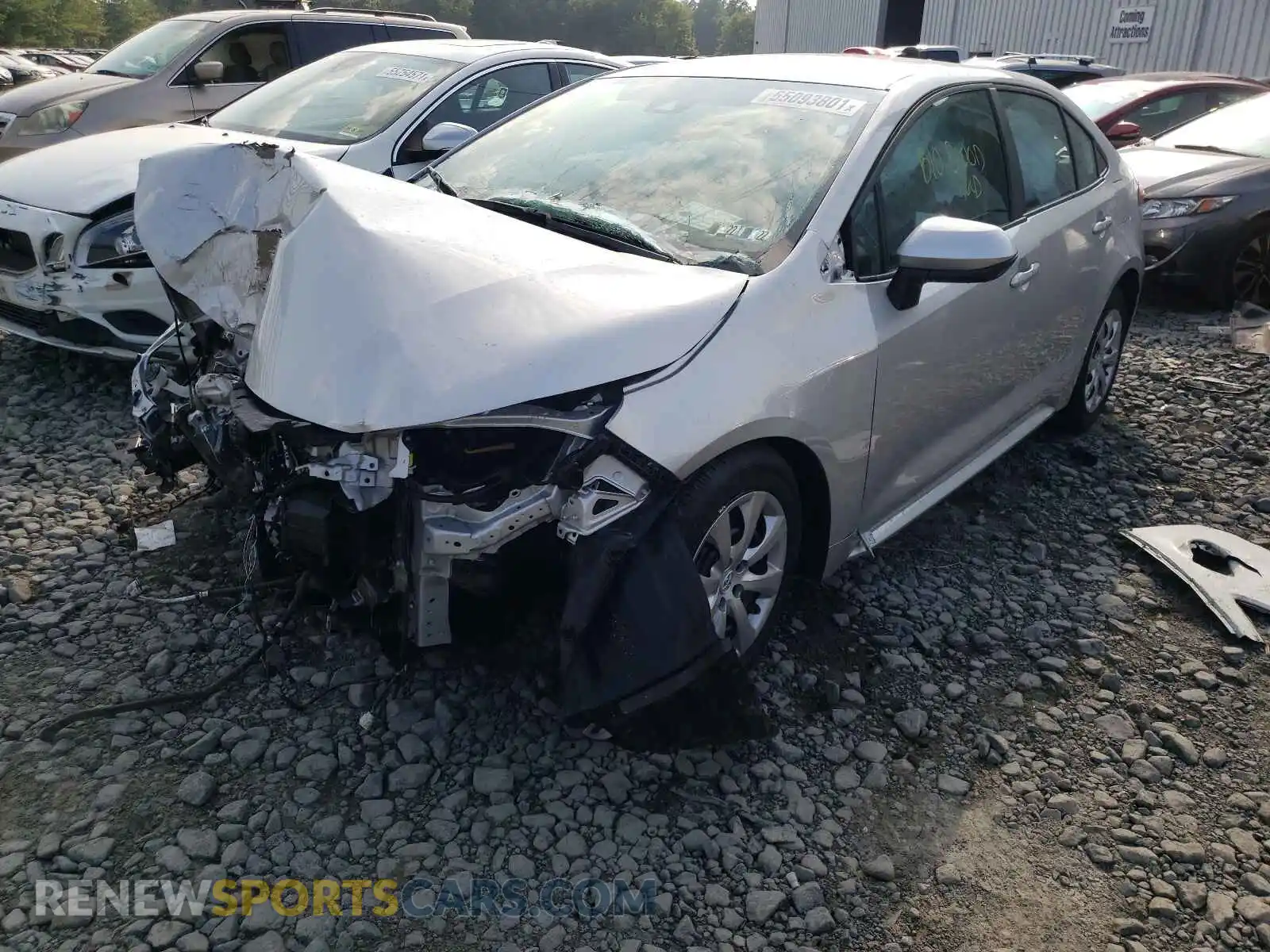 2 Photograph of a damaged car 5YFEPMAE2MP256039 TOYOTA COROLLA 2021