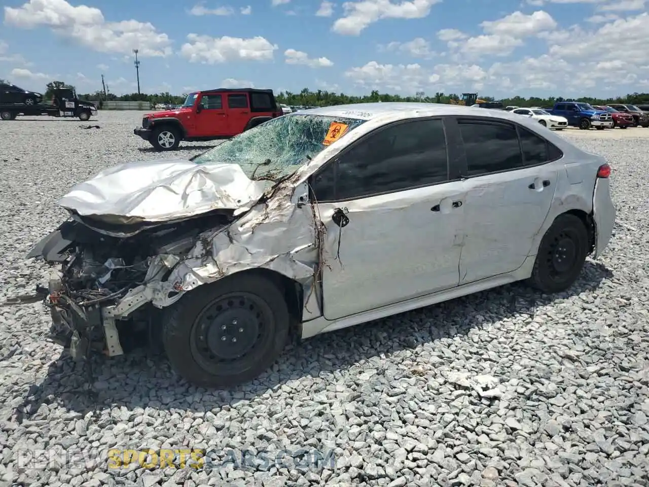 1 Photograph of a damaged car 5YFEPMAE2MP260642 TOYOTA COROLLA 2021