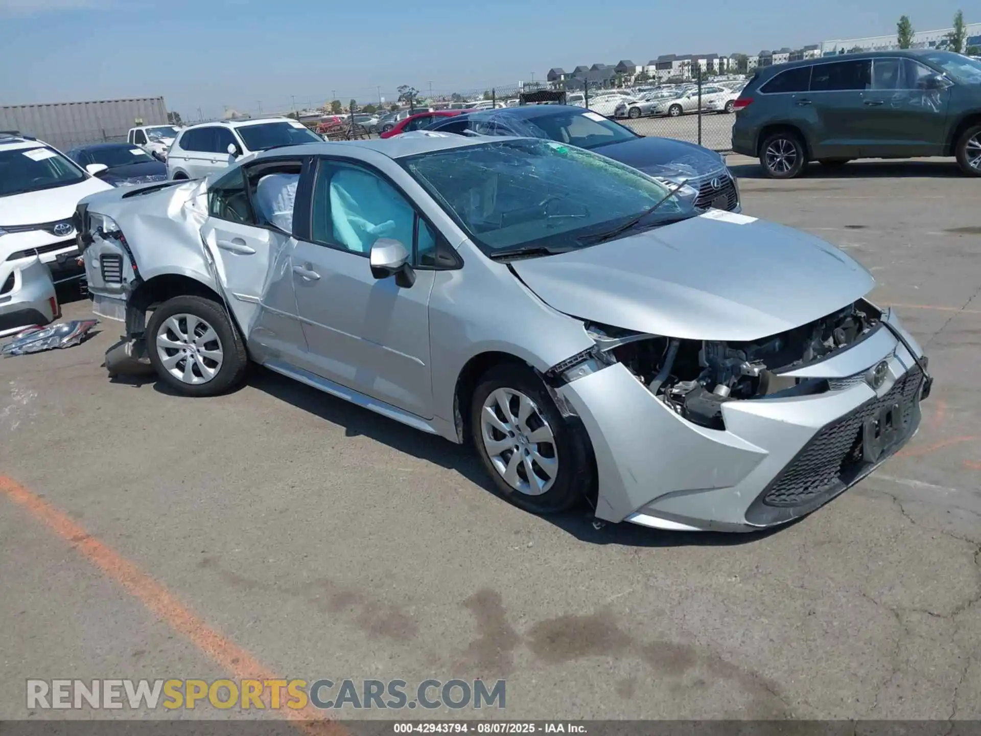 1 Photograph of a damaged car 5YFEPMAE2MP267218 TOYOTA COROLLA 2021
