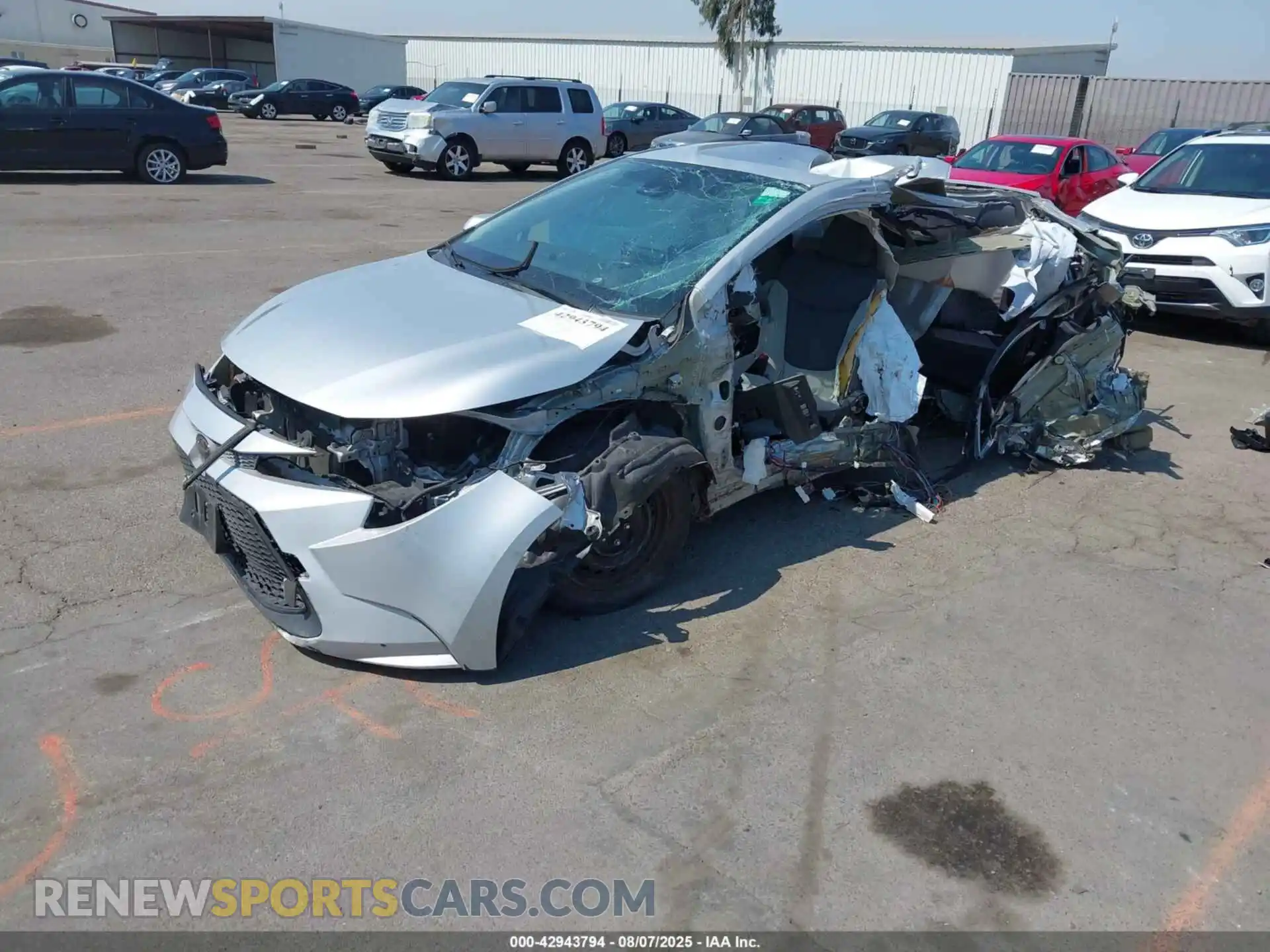 2 Photograph of a damaged car 5YFEPMAE2MP267218 TOYOTA COROLLA 2021