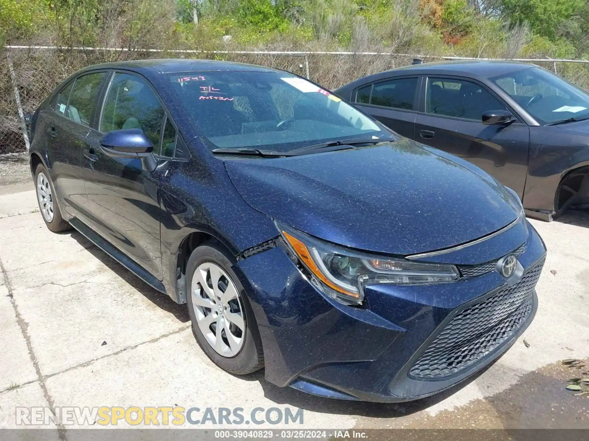 1 Photograph of a damaged car 5YFEPMAE2MP268532 TOYOTA COROLLA 2021