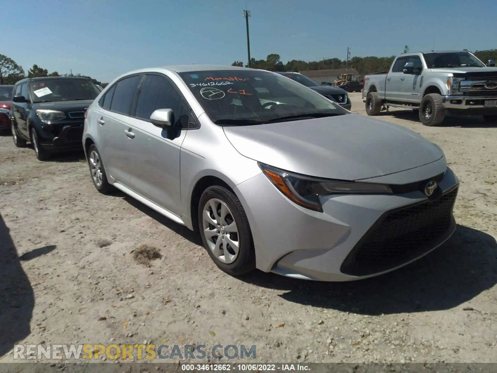 1 Photograph of a damaged car 5YFEPMAE3MP157374 TOYOTA COROLLA 2021
