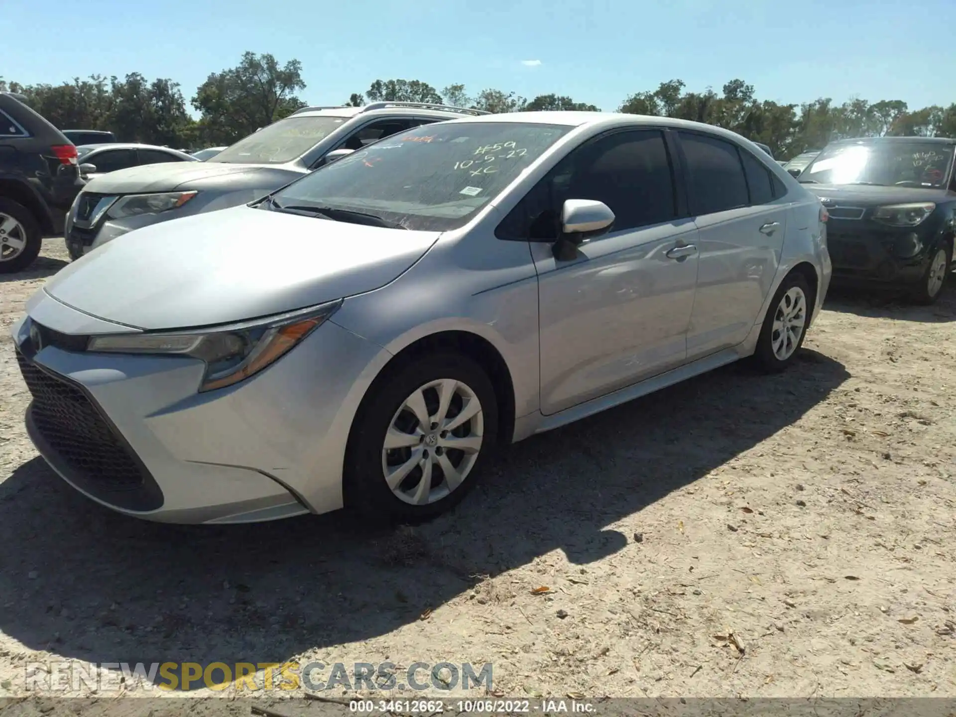 2 Photograph of a damaged car 5YFEPMAE3MP157374 TOYOTA COROLLA 2021