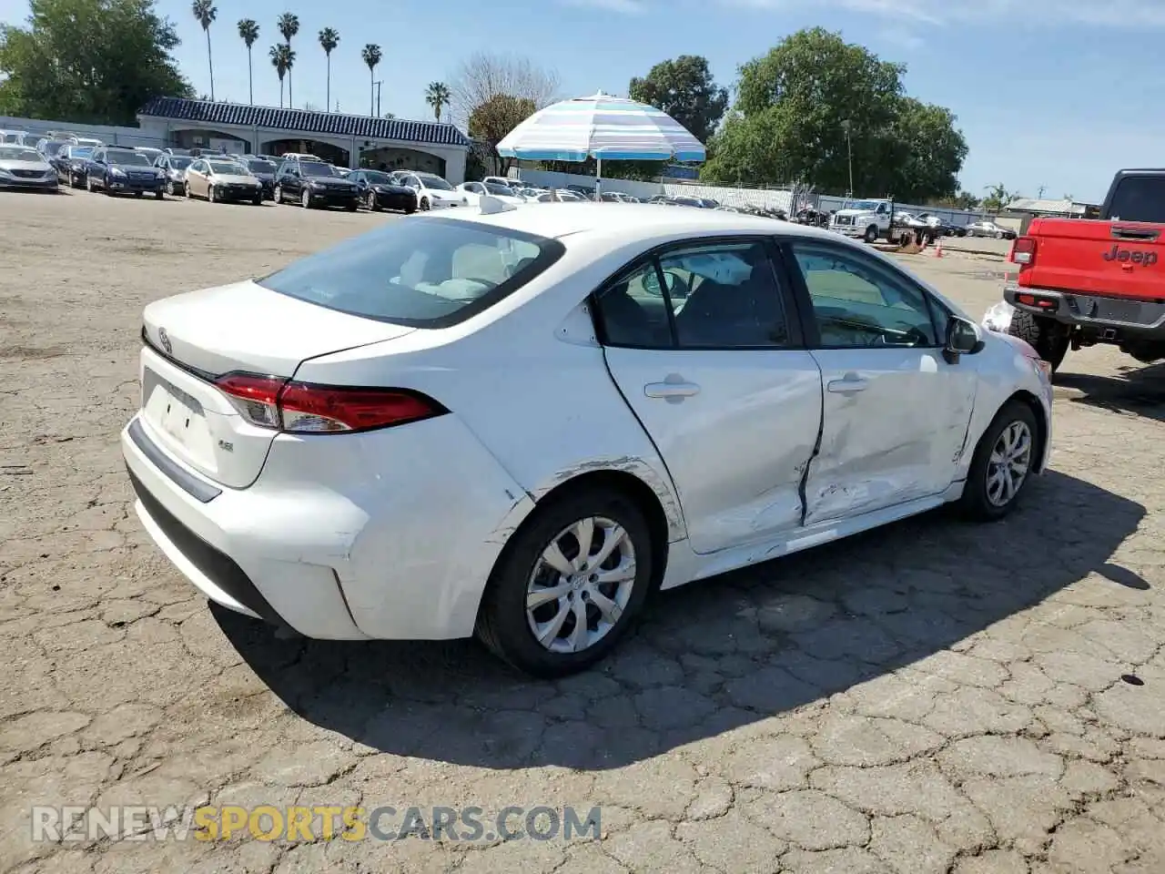 3 Photograph of a damaged car 5YFEPMAE3MP158573 TOYOTA COROLLA 2021