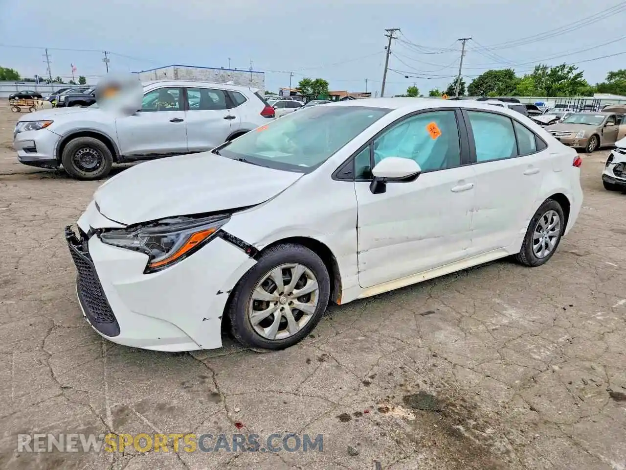 1 Photograph of a damaged car 5YFEPMAE3MP158752 TOYOTA COROLLA 2021