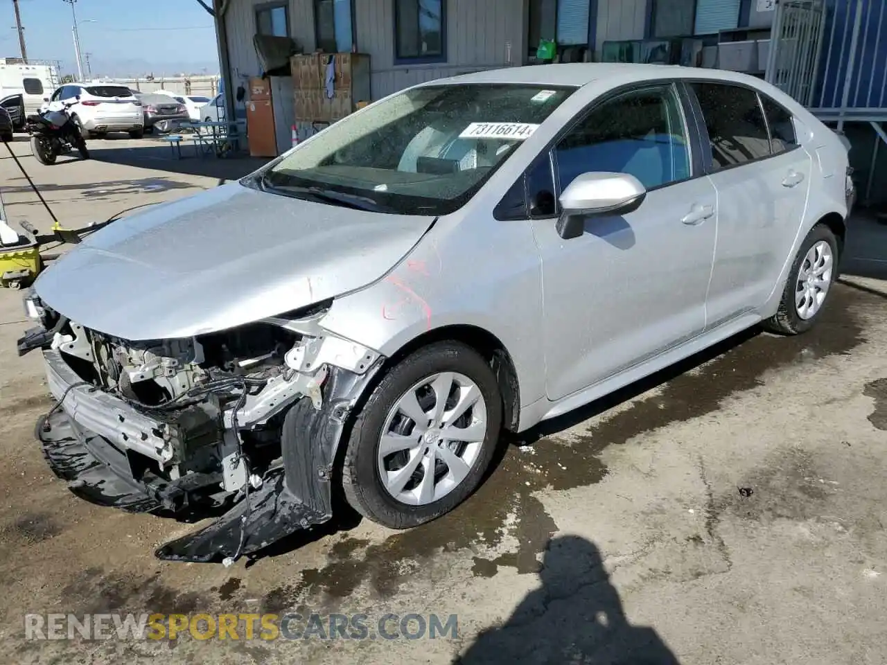 1 Photograph of a damaged car 5YFEPMAE3MP162297 TOYOTA COROLLA 2021