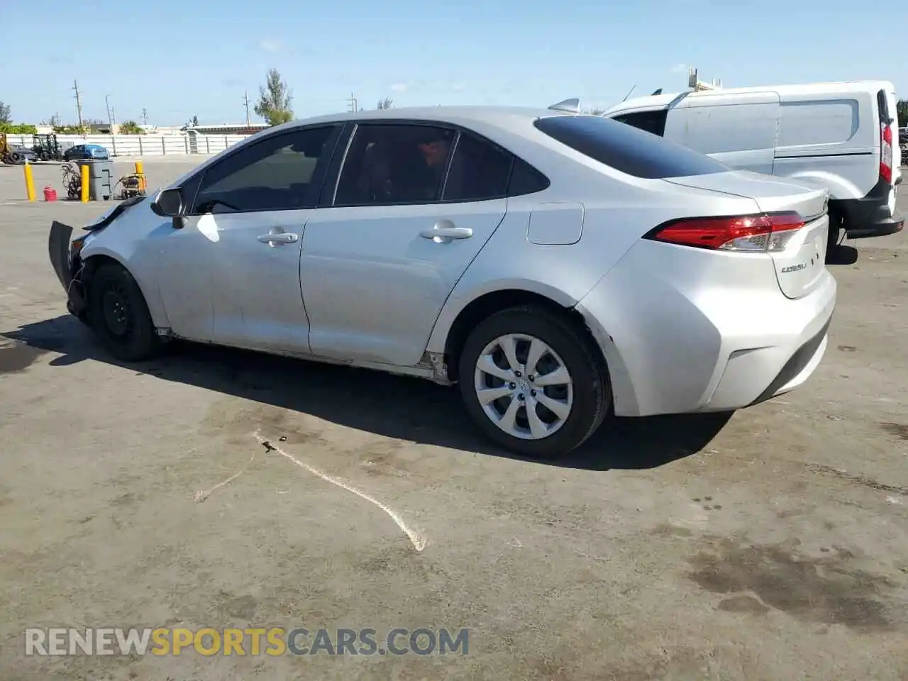 2 Photograph of a damaged car 5YFEPMAE3MP162333 TOYOTA COROLLA 2021