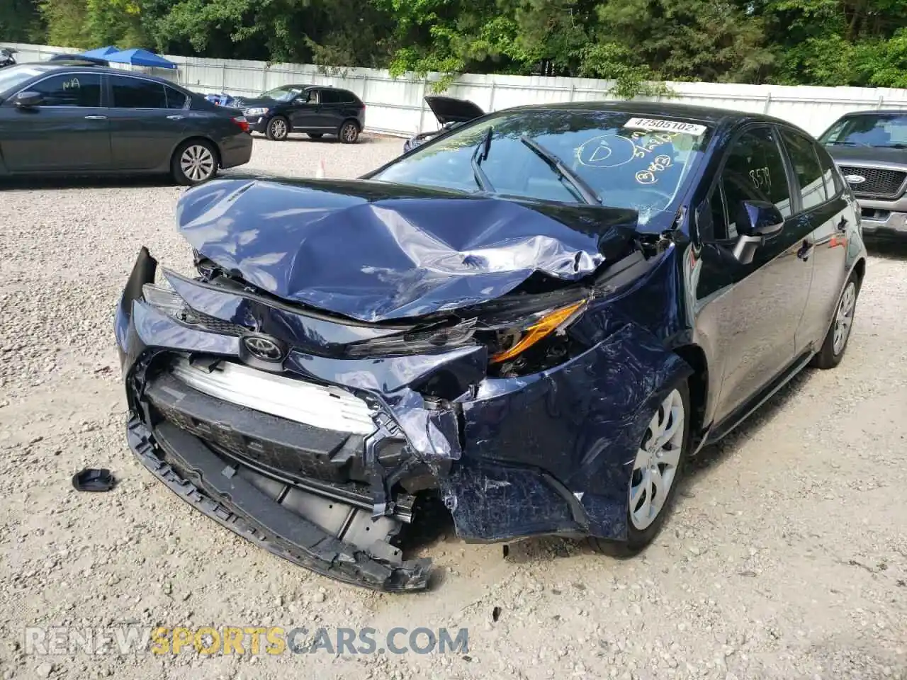2 Photograph of a damaged car 5YFEPMAE3MP162445 TOYOTA COROLLA 2021