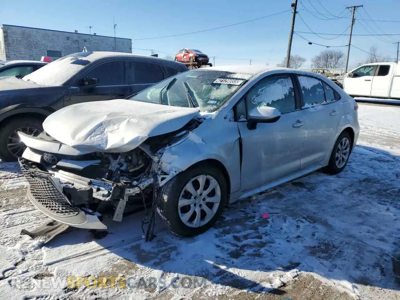 1 Photograph of a damaged car 5YFEPMAE3MP165927 TOYOTA COROLLA 2021