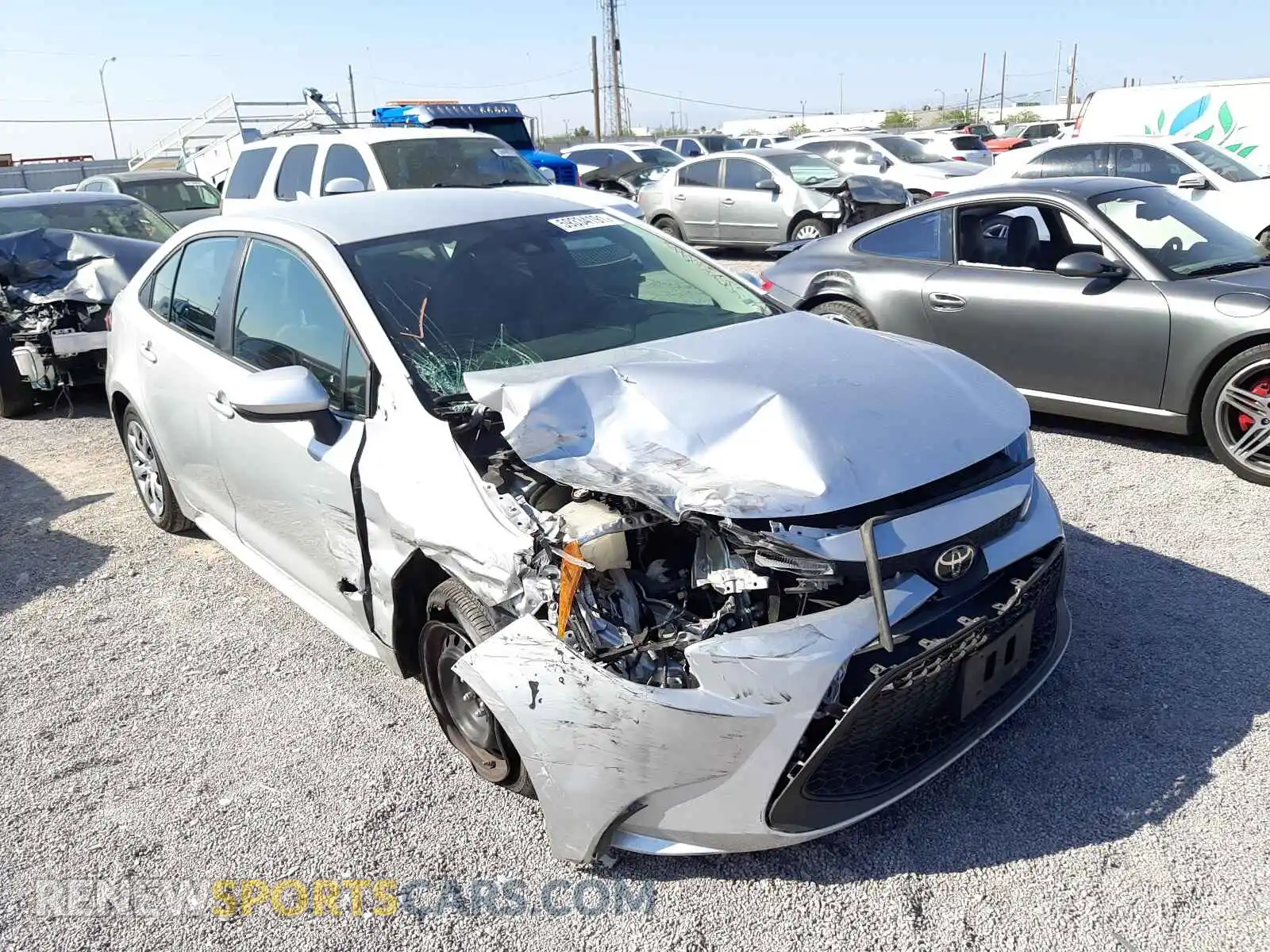 1 Photograph of a damaged car 5YFEPMAE3MP167337 TOYOTA COROLLA 2021