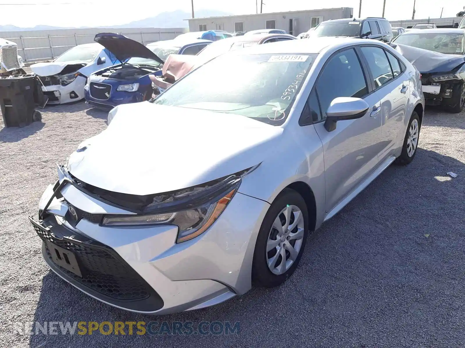 2 Photograph of a damaged car 5YFEPMAE3MP167337 TOYOTA COROLLA 2021
