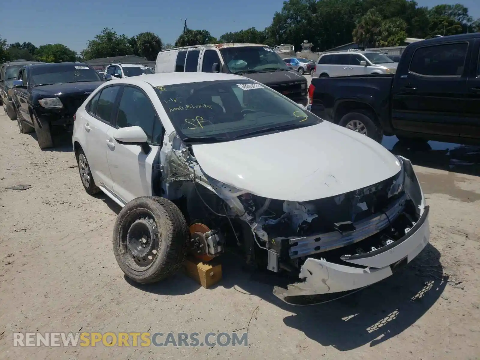 1 Photograph of a damaged car 5YFEPMAE3MP174594 TOYOTA COROLLA 2021