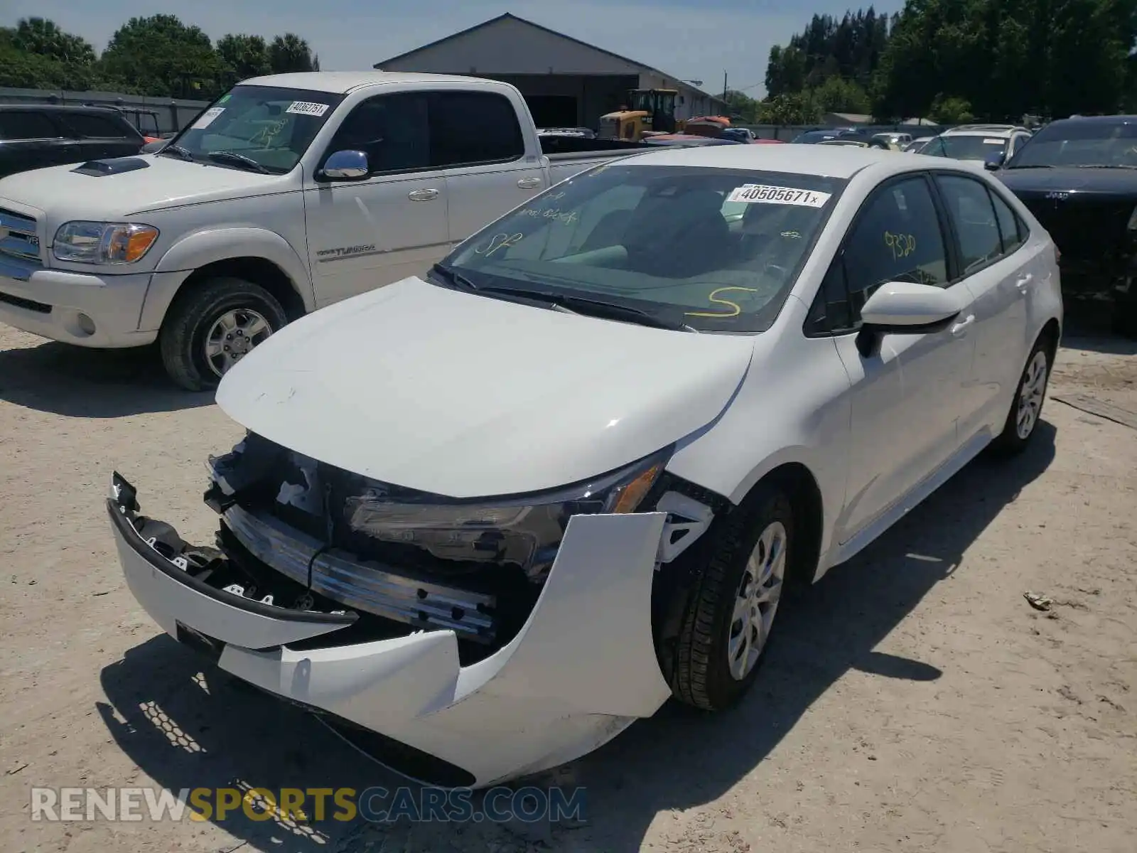 2 Photograph of a damaged car 5YFEPMAE3MP174594 TOYOTA COROLLA 2021