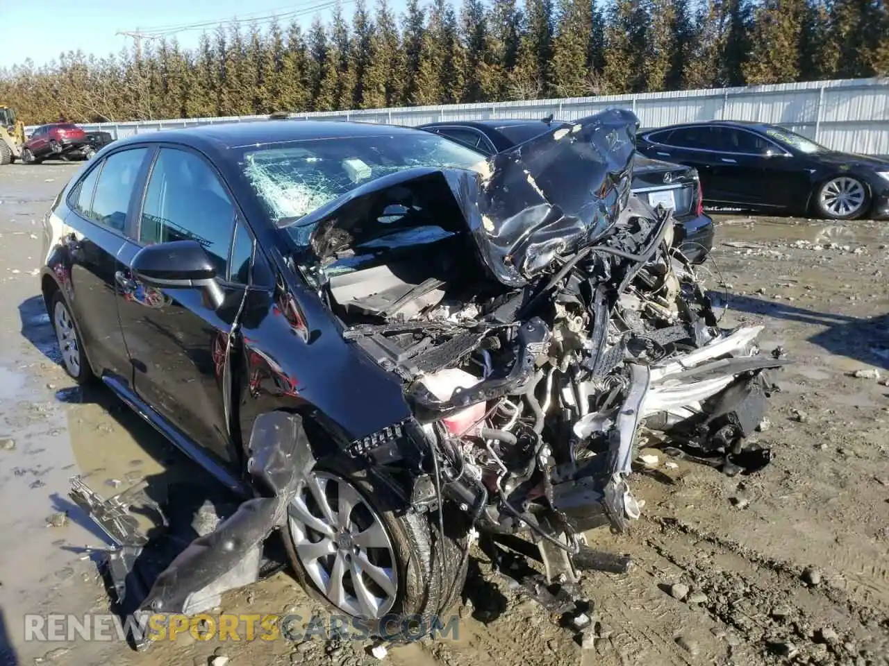 1 Photograph of a damaged car 5YFEPMAE3MP178337 TOYOTA COROLLA 2021