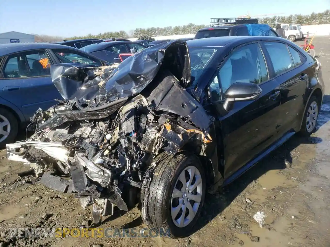 2 Photograph of a damaged car 5YFEPMAE3MP178337 TOYOTA COROLLA 2021