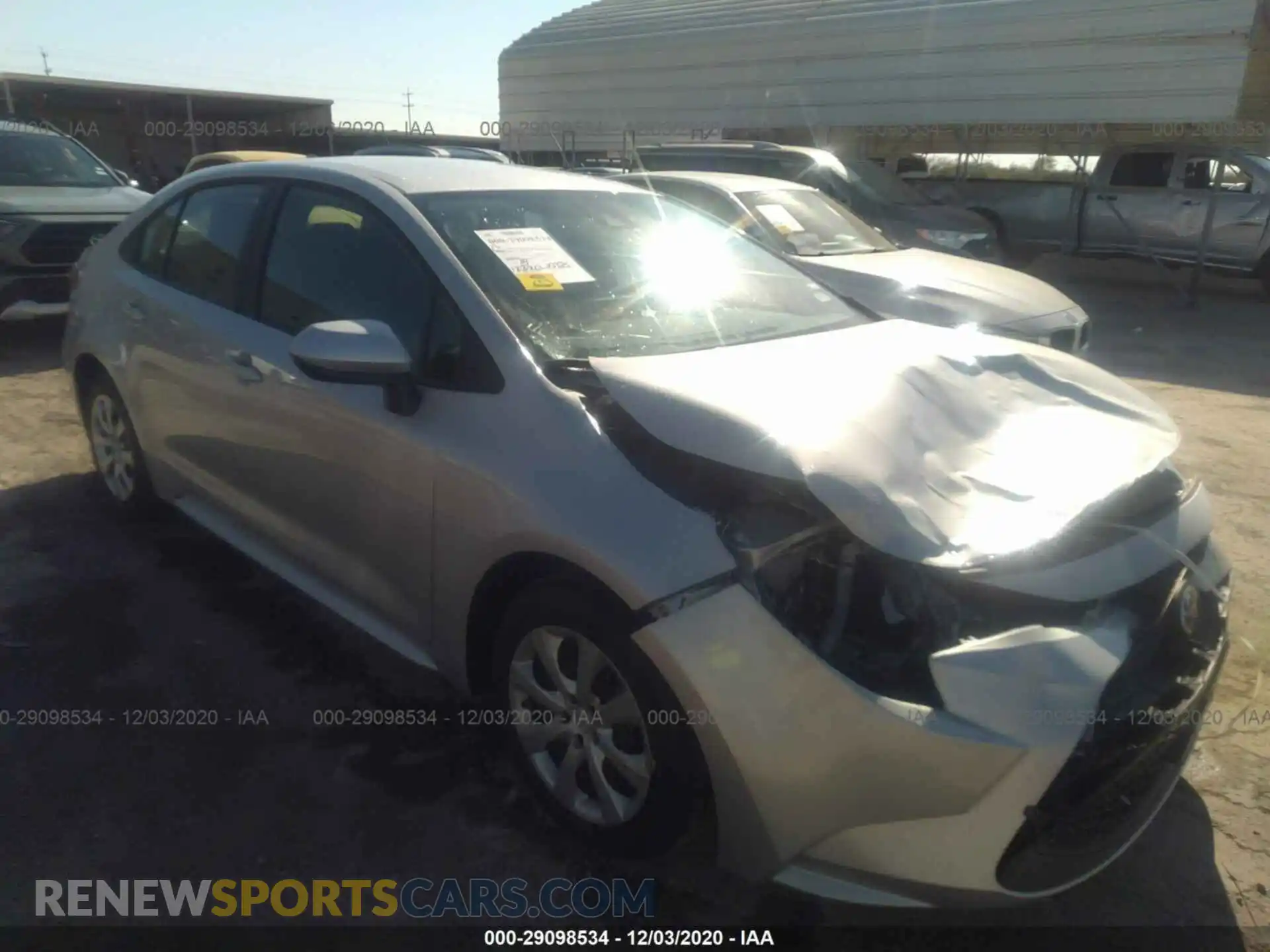 1 Photograph of a damaged car 5YFEPMAE3MP180945 TOYOTA COROLLA 2021