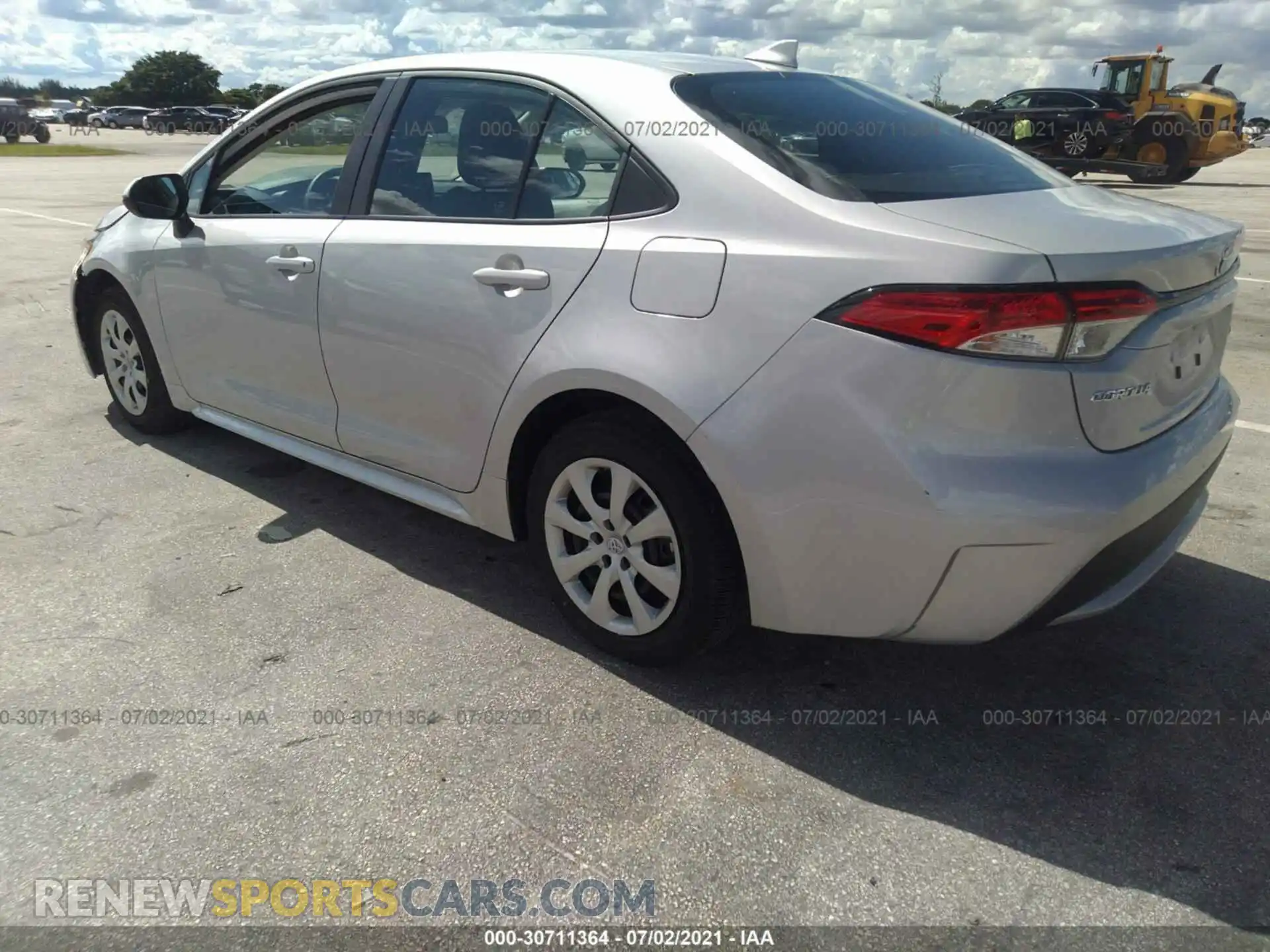 3 Photograph of a damaged car 5YFEPMAE3MP181383 TOYOTA COROLLA 2021