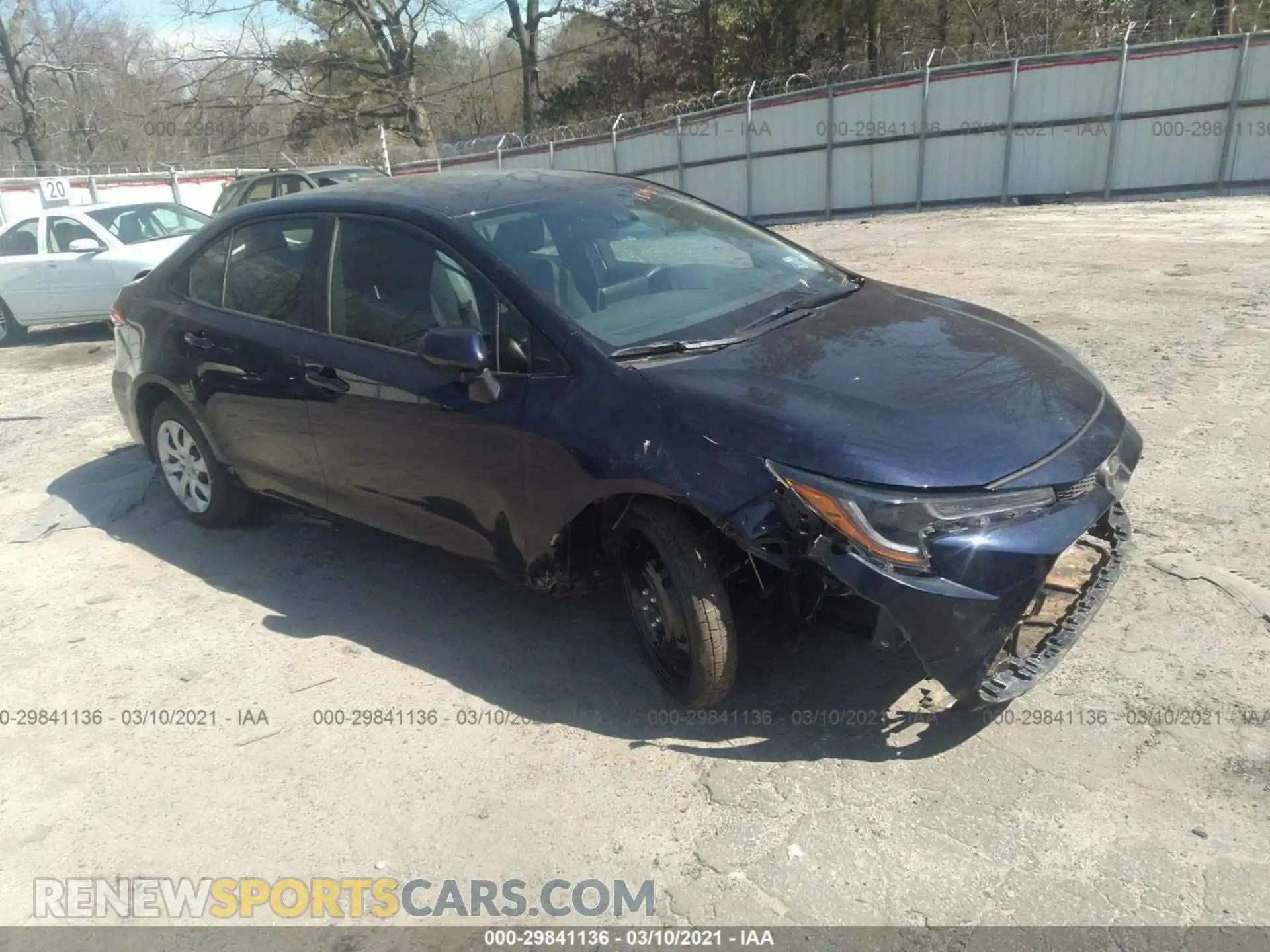 1 Photograph of a damaged car 5YFEPMAE3MP181917 TOYOTA COROLLA 2021