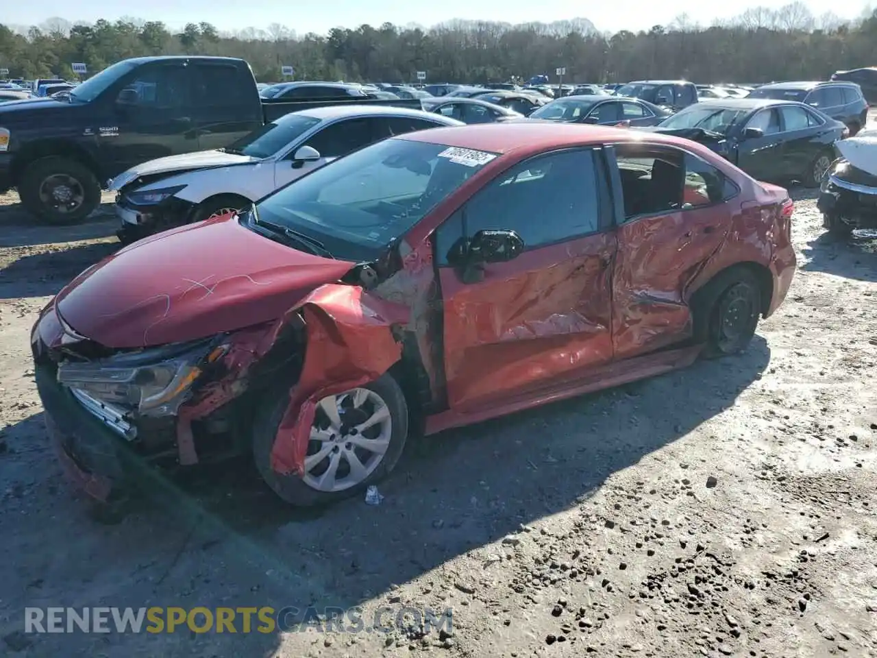 1 Photograph of a damaged car 5YFEPMAE3MP182162 TOYOTA COROLLA 2021