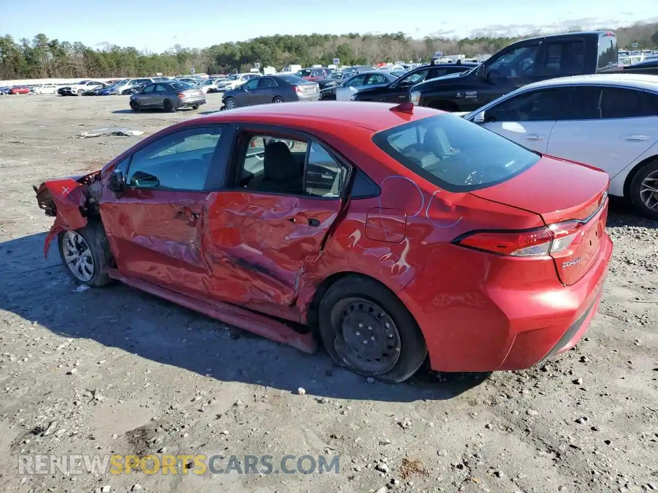 2 Photograph of a damaged car 5YFEPMAE3MP182162 TOYOTA COROLLA 2021