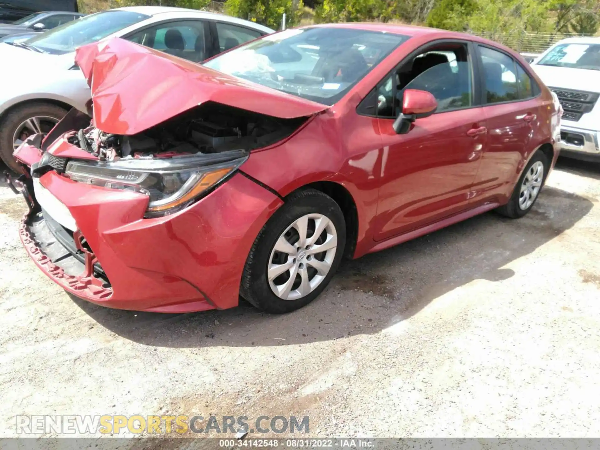 2 Photograph of a damaged car 5YFEPMAE3MP184414 TOYOTA COROLLA 2021